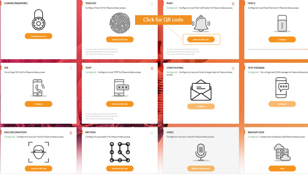 Configure by QR-Code