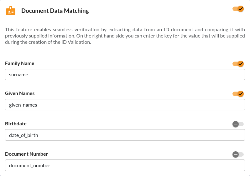 Document Data Matching