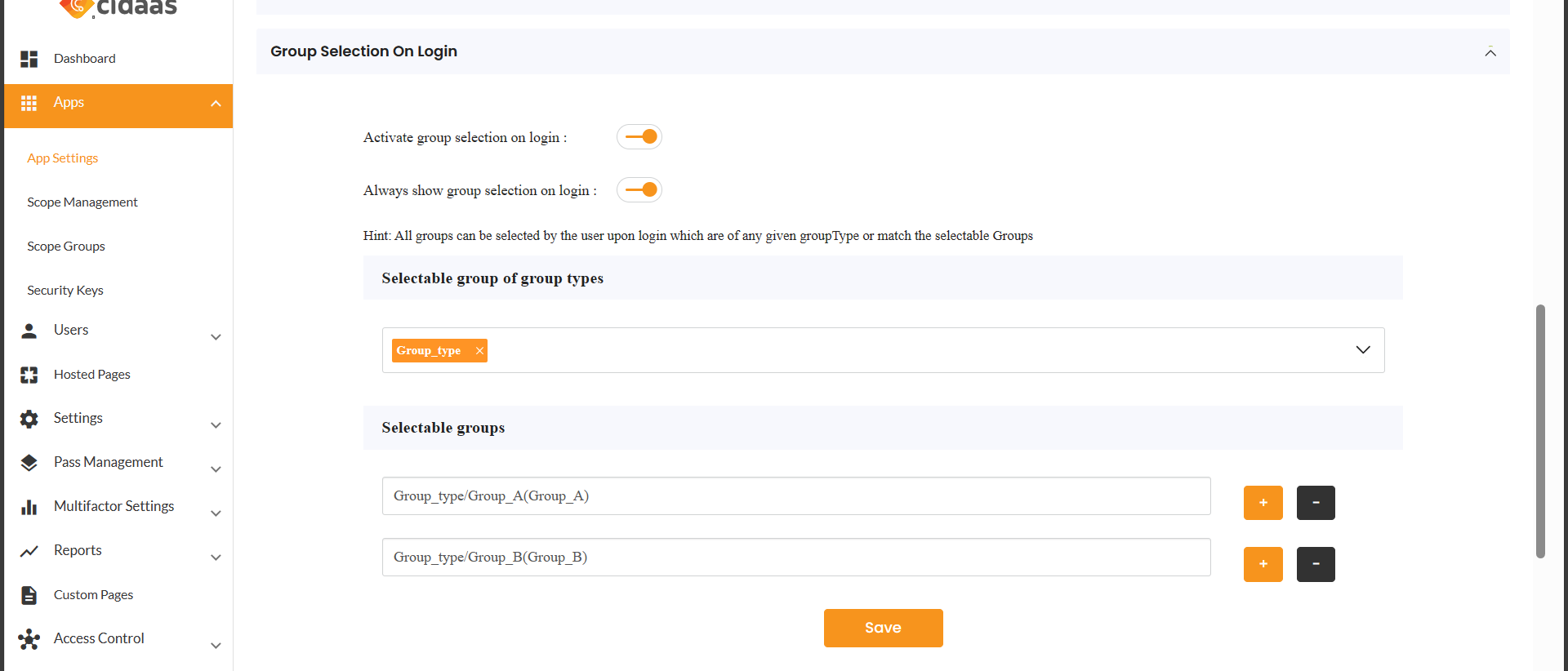 group-selection-app-settings
