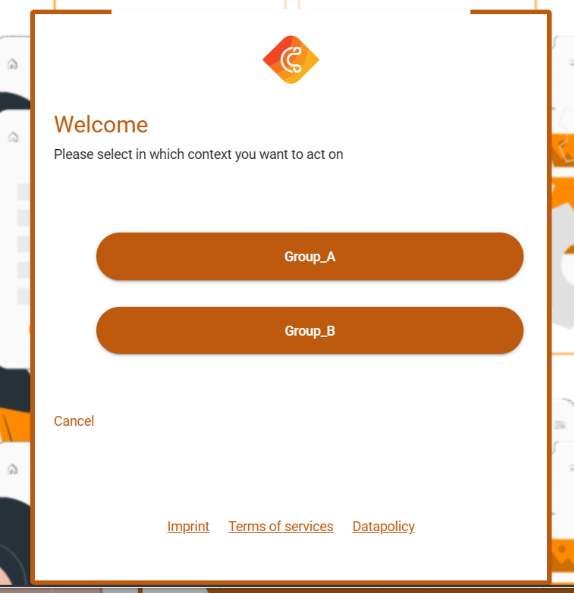 hosted-pages-group-selection