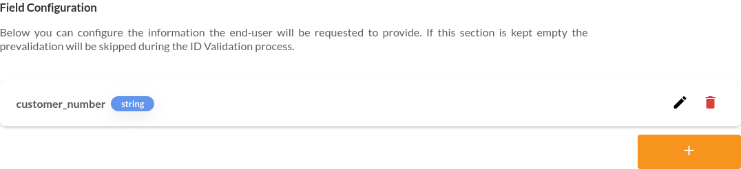 Prevalidation Configuration