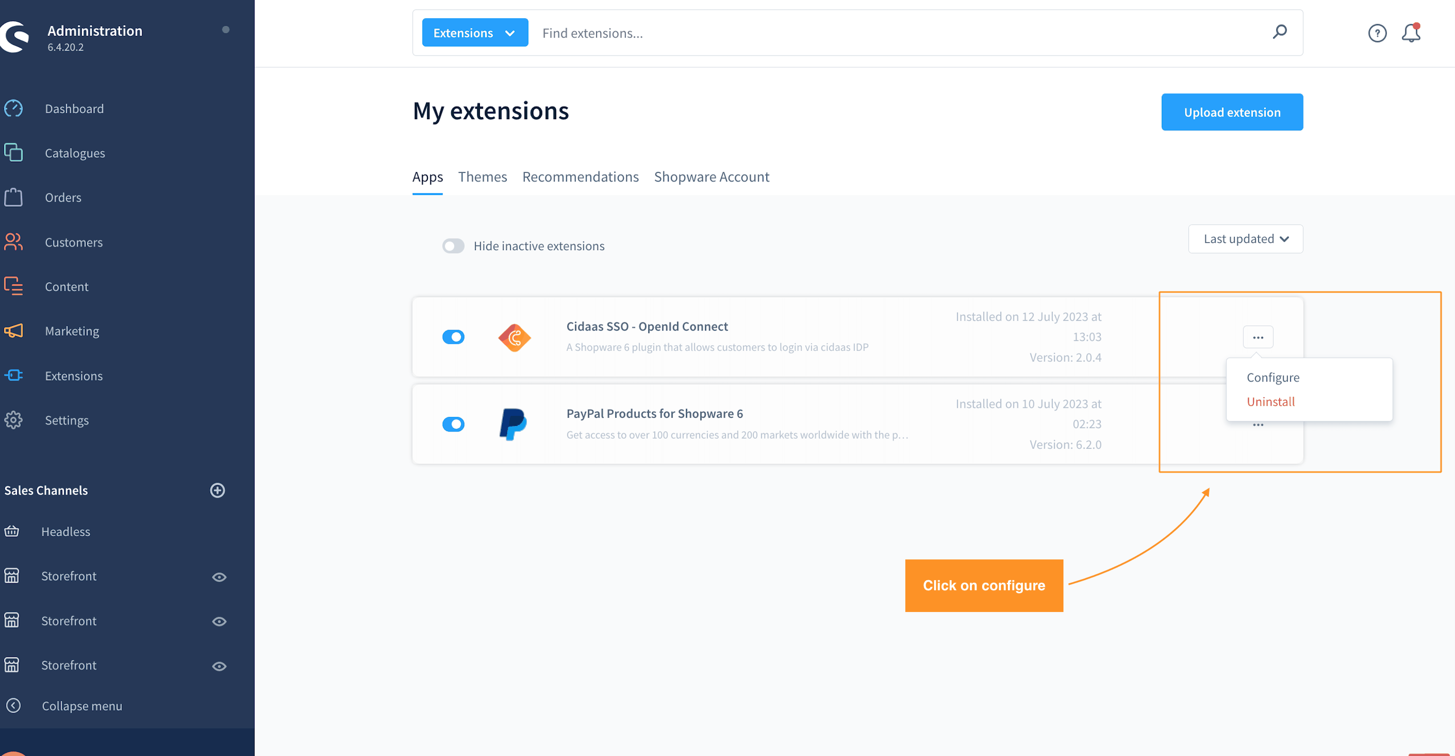 shopware-configure