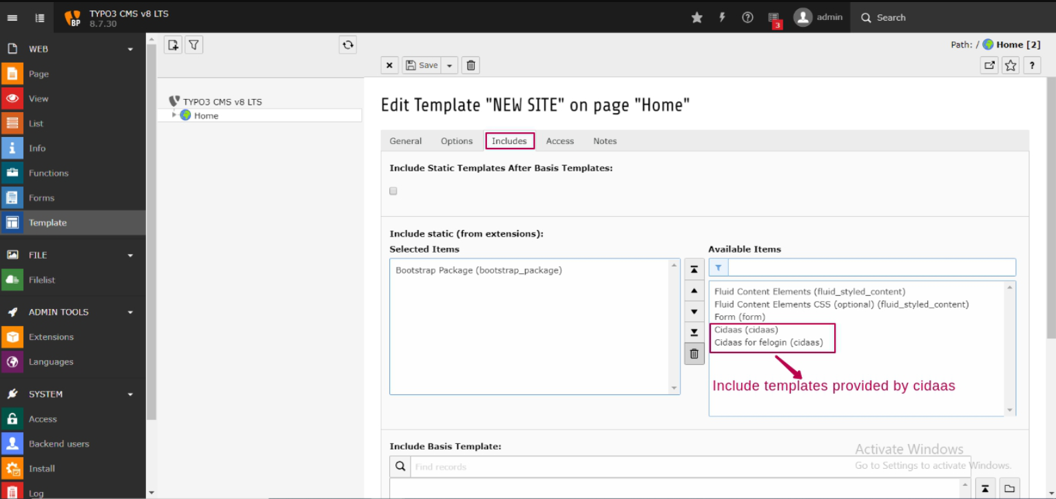 typo3-cidaas-template